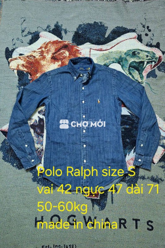 Sơmi jeans denim Polo ralph lauren size S