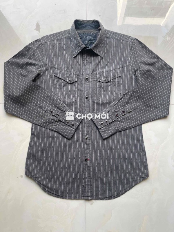 Sơ mi hiệu Guess Slim Fit Size M chính hãng