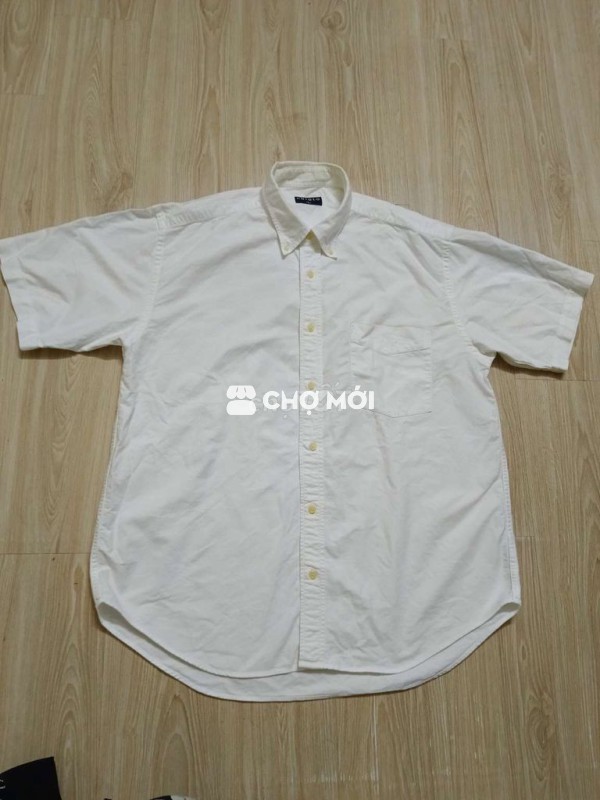 Sơ mi Trắng OxFord Uniqlo sz L Xl n58 d76 mới 98%