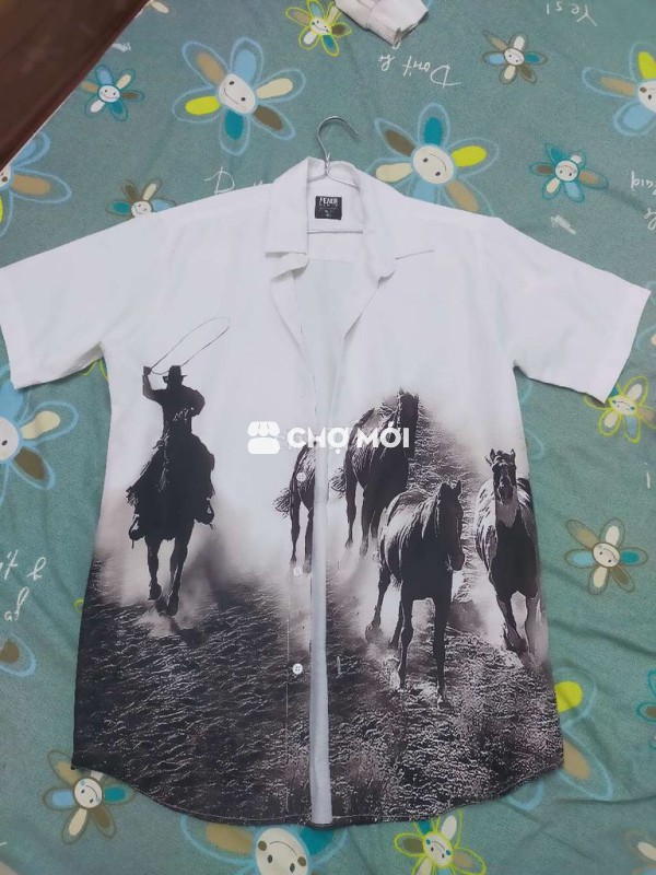 Áo sơ mi nam họa tiết cowboy