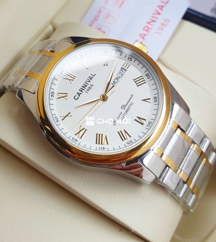 Đồng Hồ Cơ Carnival Lelocle Thép Đúc Full Box ☆