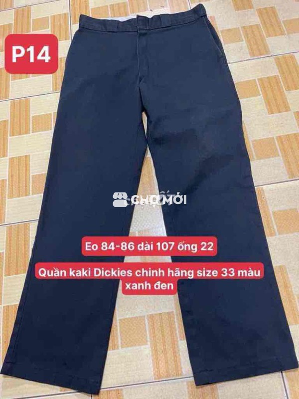 Quần kaki Dickies chinh hãng màu đen size 33