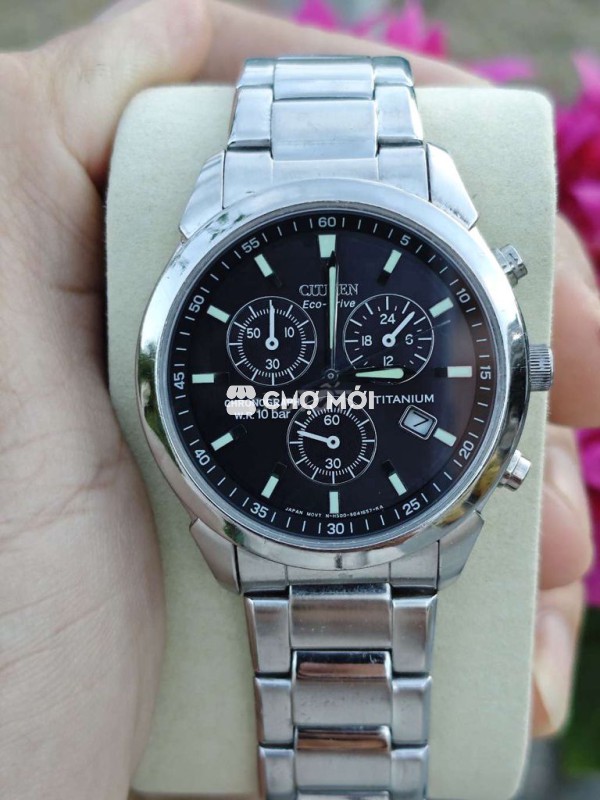 CITIZEN ECO-DRIVE 6KIM 1LỊCH CHORNO TITANIUM
