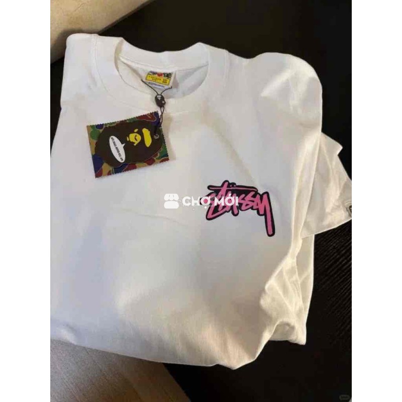 Áo Thun Stüssy x BAPE - Hàng Limited, Mới 100%, Mẫ