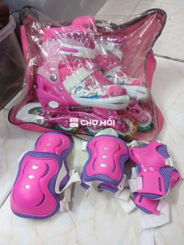 Giày patin cho bé gái như mới size 35-38