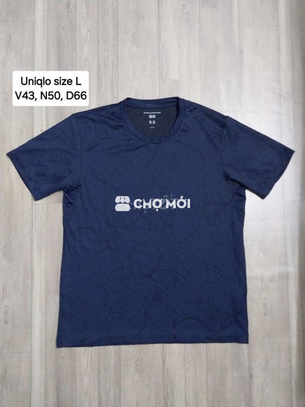 Thể thao Uniqlo size L màu xanh than họa tiết