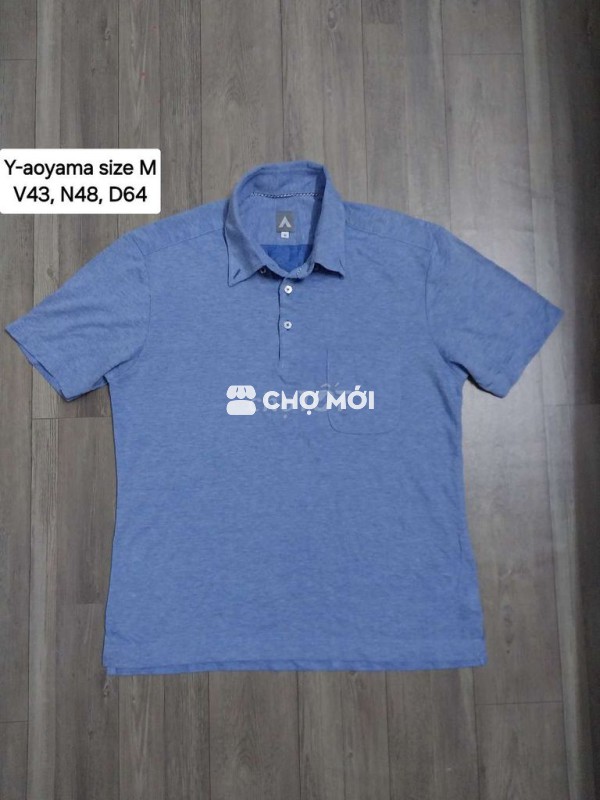 Polo Indo size M màu xanh dương, rất mới