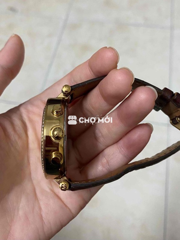 Đồng hồ nữ Michael Kors likenew 98% dây da size 39