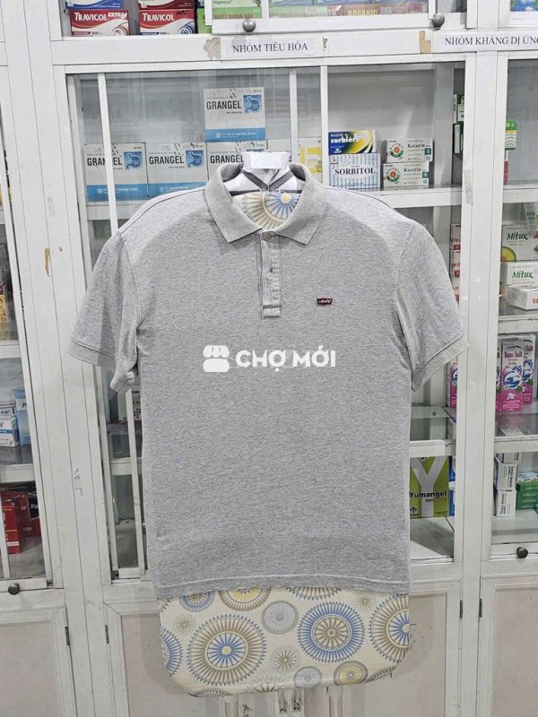Áo thun Polo Levis màu xám tro