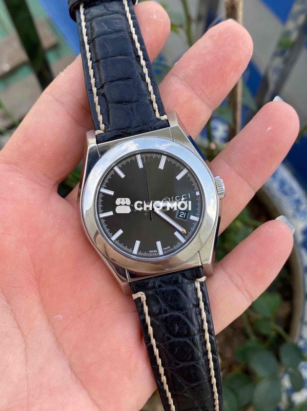 Đồng hồ Gucj automatic nam dây da thép