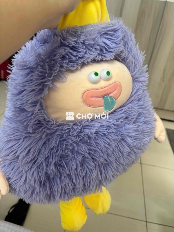 gấu lele tím kèm chăn cho bé