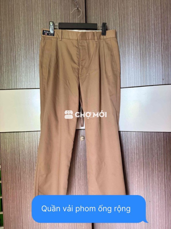 Rọn tủ bán lại quần vải phom ống rộng.size 30-32