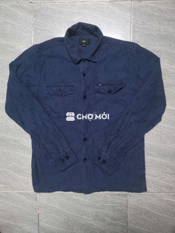 Áo khoác kaki Obey U.SBSBlueSlimVin00s Fi form M