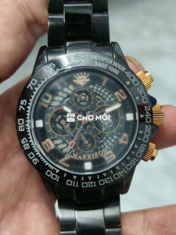 Đồng hồ cơ automatic Nhật size 41mm, 7 kim. Lịch
