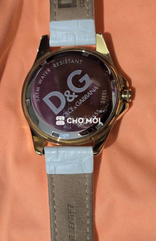 Đồng hồ D&G da trắng D&G Watch white leather