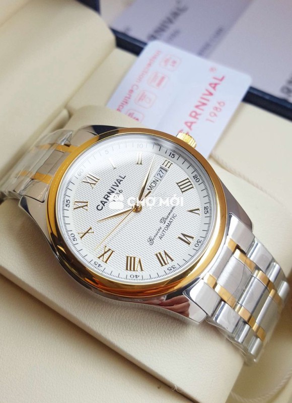 Đồng Hồ Cơ Chính Hãng 100% Thép Đúc Carnival 1986