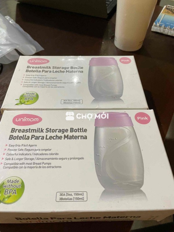 Bộ 6 bình trữ sữa unimom mới 100%