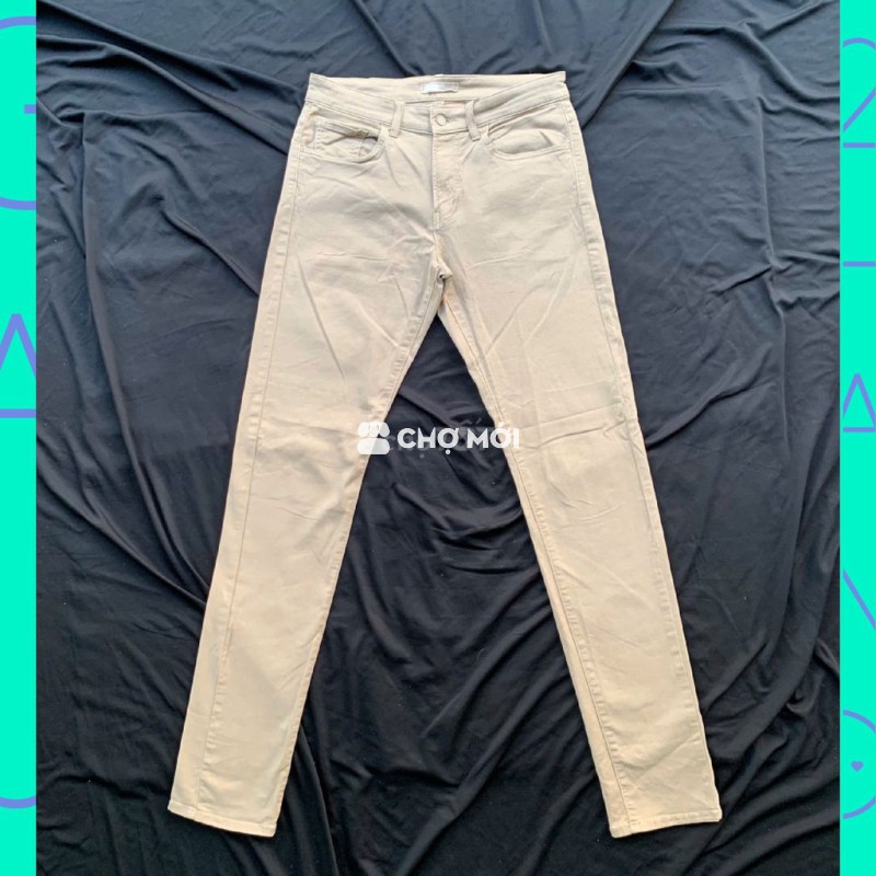 💢Quần Jean UNIQLO - màu be - size 31 - eo 82