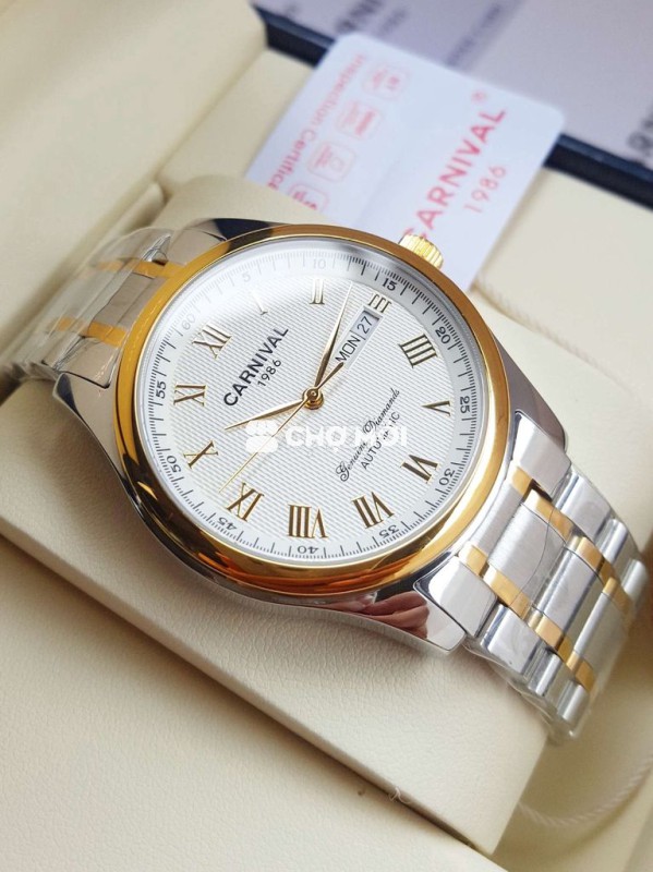 Đồng Hồ Carnival Thép Chống Gỉ Cơ Automatic