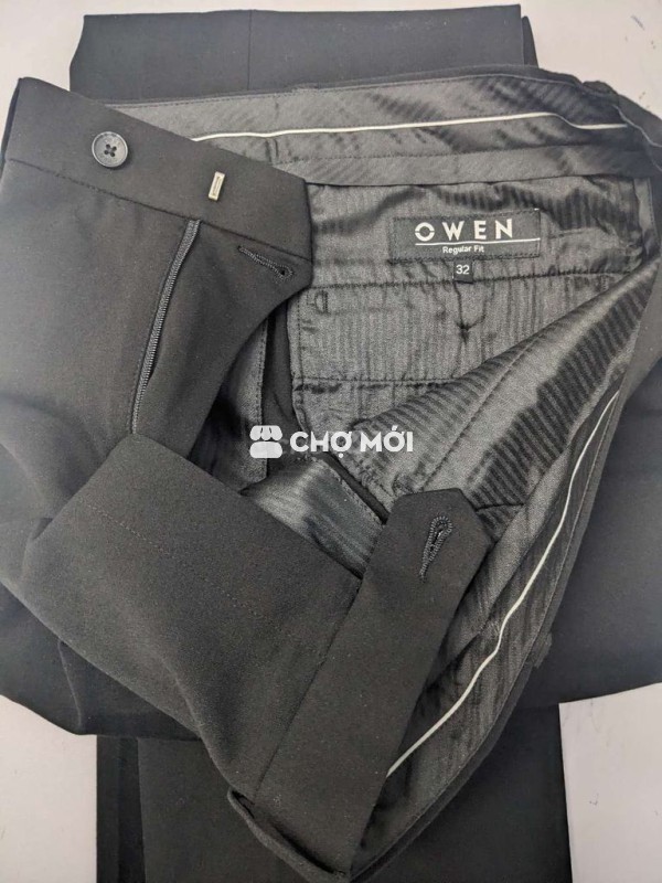 Quần tây Owen size 32 mới, chưa lên lai, màu đen