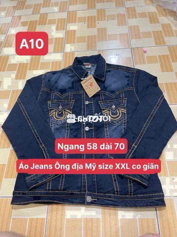 Áo Jean ông địa mới size XXL