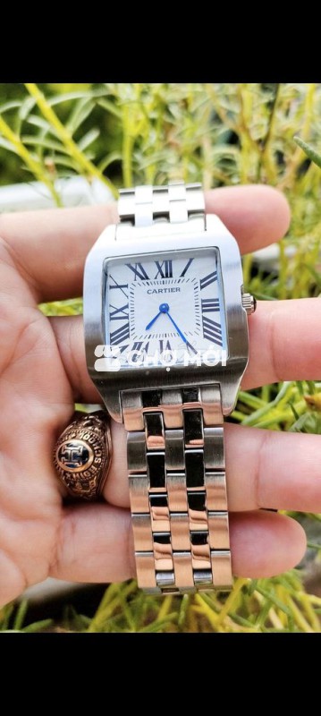 🇫🇷 (Đẹp)Đồng hồ Santos De Cartier Quartz.Size 34
