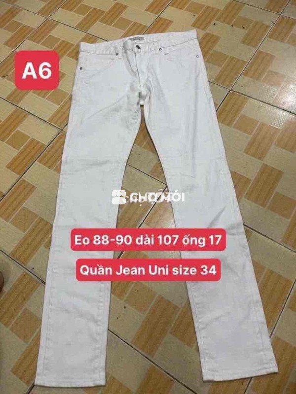 Quần Jean uni size 34