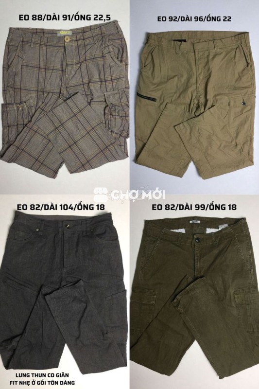 (2hand)Quần túi hộp Nhật đủ size chất đẹp đủ size