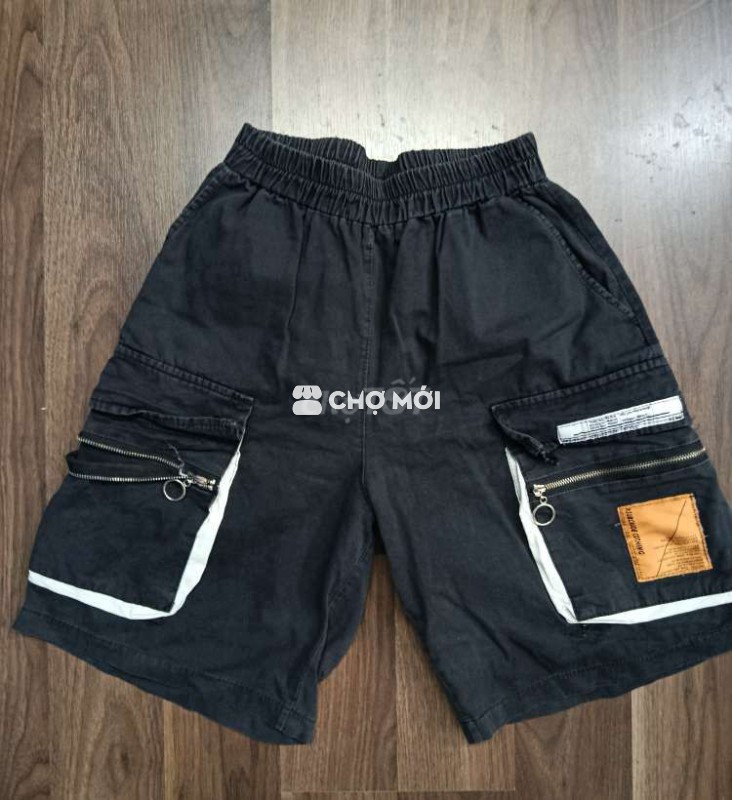 Quần đùi ngầu túi hộp unisex