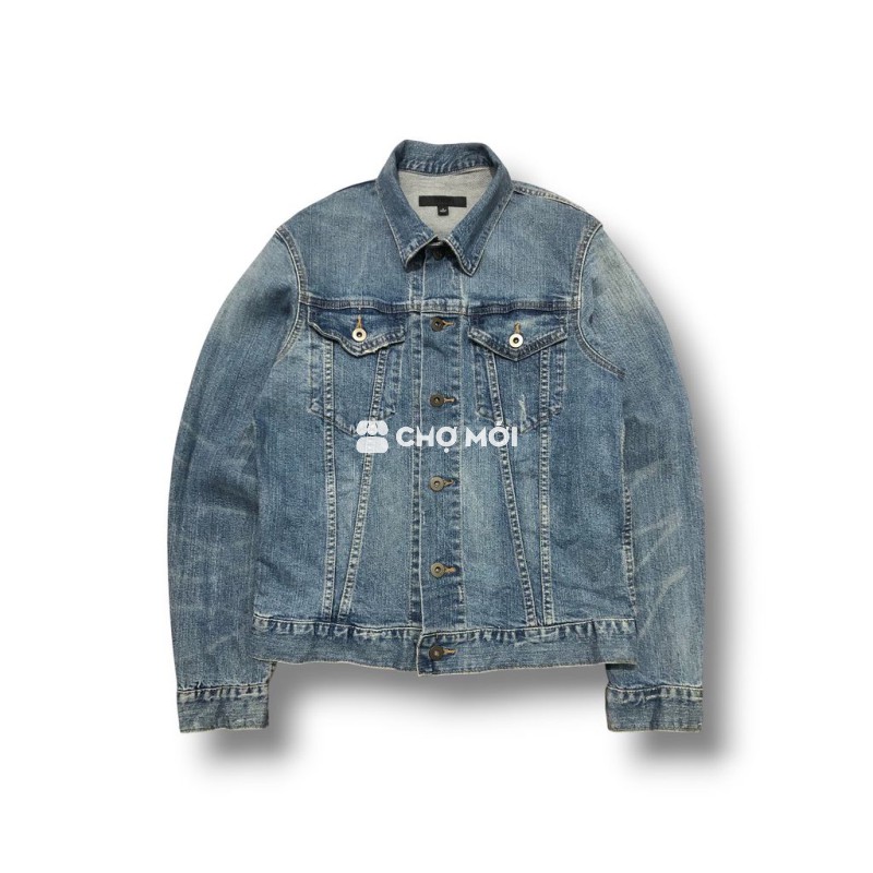 UNIQLO Type III " Light Blue " Denim Jacket .