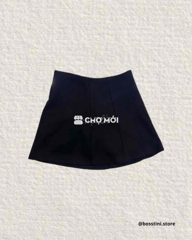 Chân váy xòe đen basic