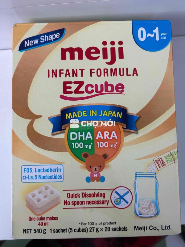 SỮA THANH MEIJI 0-1Y - HỘP 20 THANH