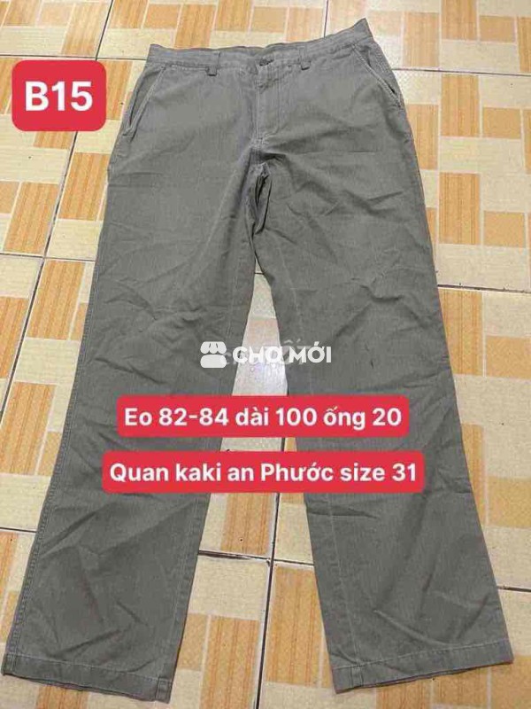 Quần kaki an Phước size 31