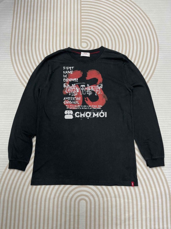 Thun dài tay Levis size XL Số đo: ngực 54, dài 80