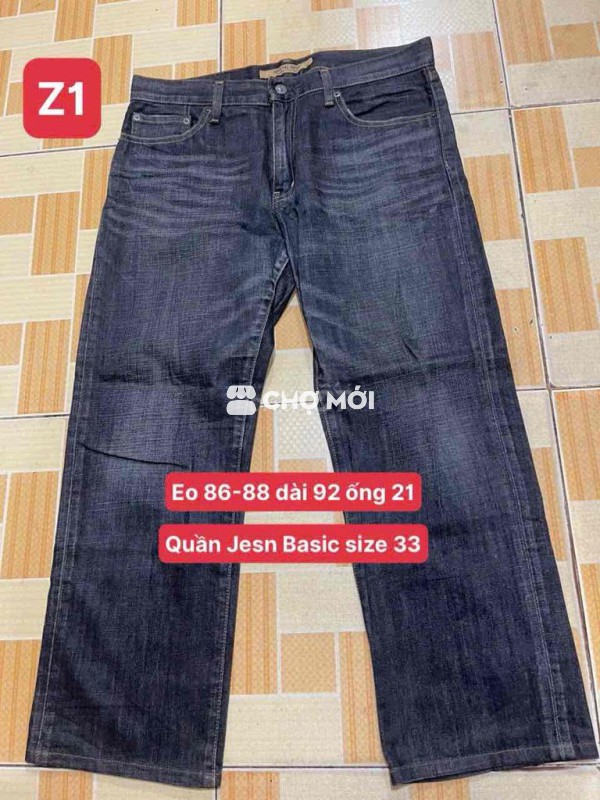 Quần jeans Basic size 33