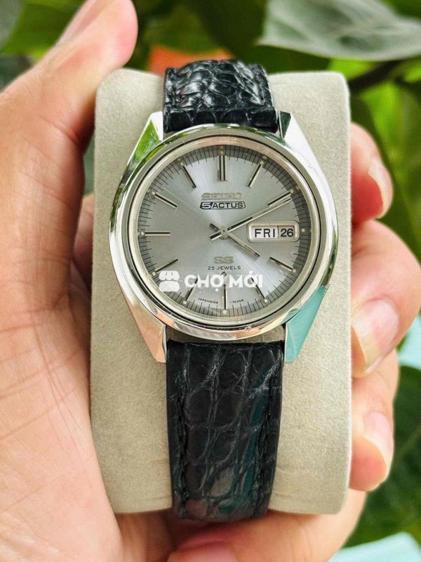 Seiko 5Actus SS Cơ Automatic dial xanh thuỷ mặc
