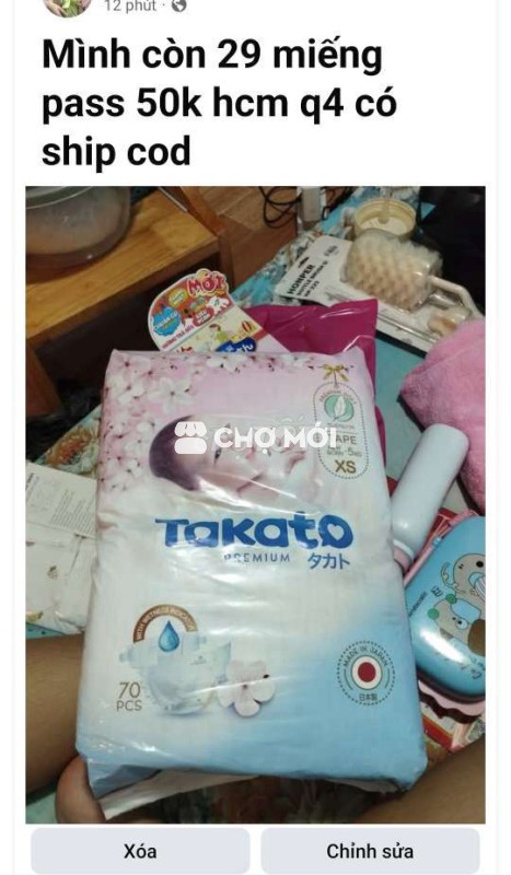 Tã độc quyền con cưng còn 29 miếng