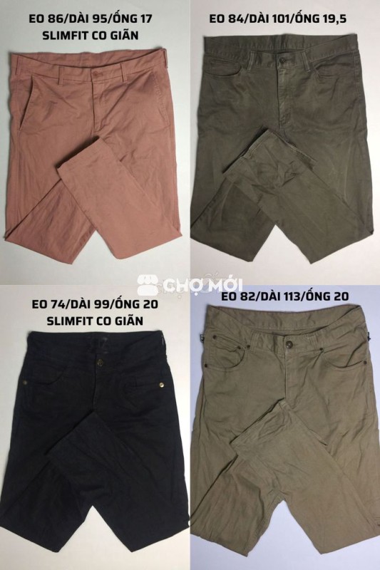 (2hand sale)Quần kaki Nhật form fit người đủ size