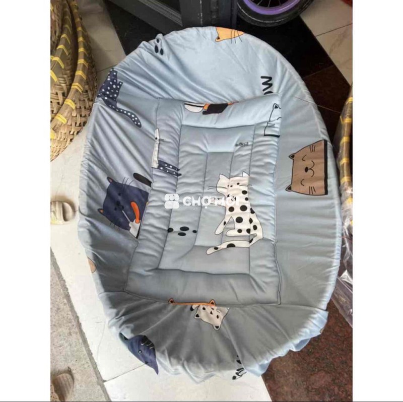 nôi tre kèm 2 nệm lót