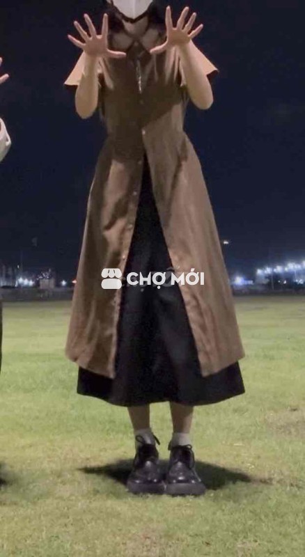 PASS VÁY ĐẦM SƠ MI MÀU NÂU