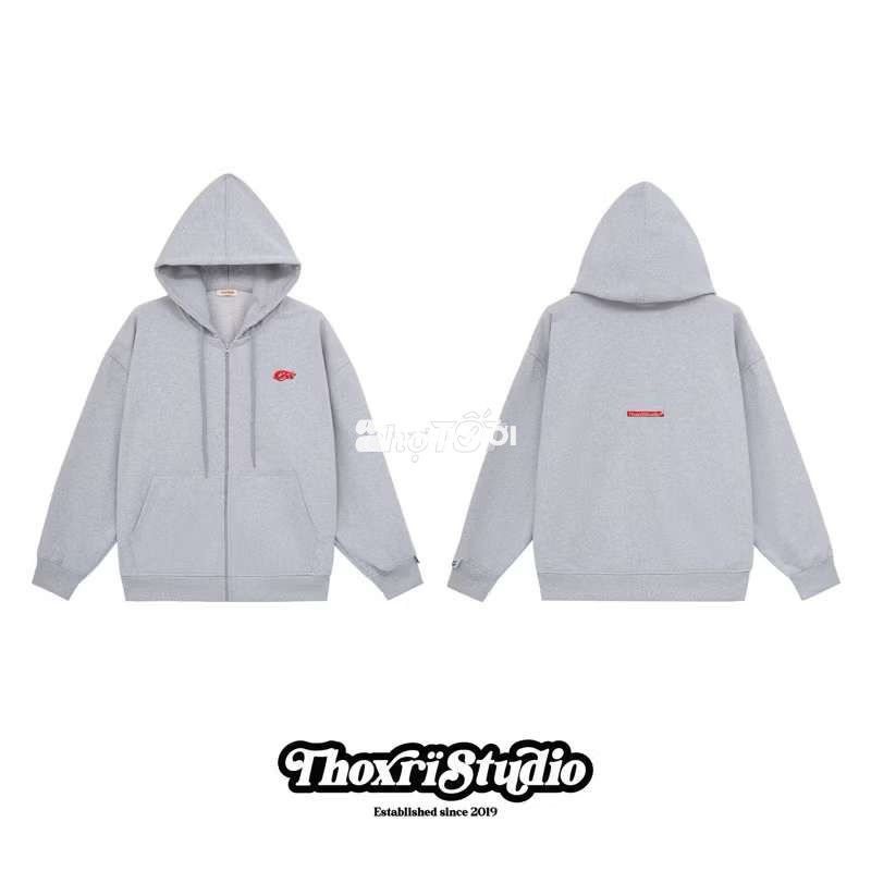Áo khoác chân cua của Thoxri màu xám size xl