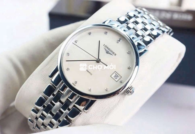Longines Elegant Mặt Xà Cừ Kim Cương Full Hộp Thẻ