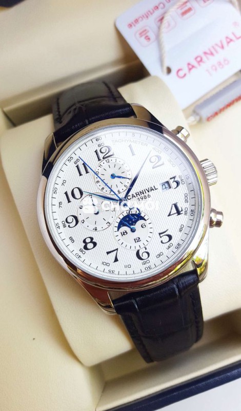 Đồng Hồ Cơ Triple Calender 6 Kim Moon Phase ⚜️