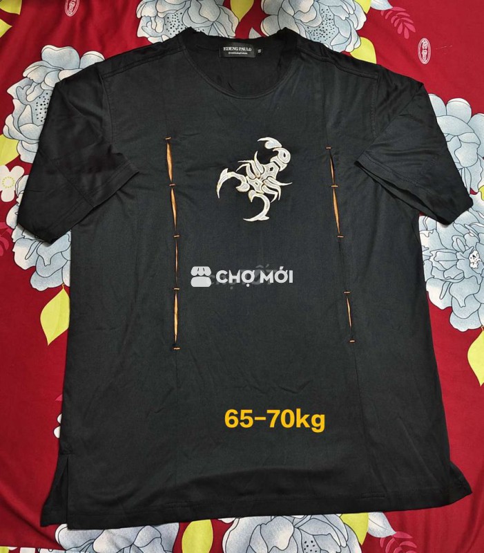 Áo thun nam cổ tròn size 65-70kg