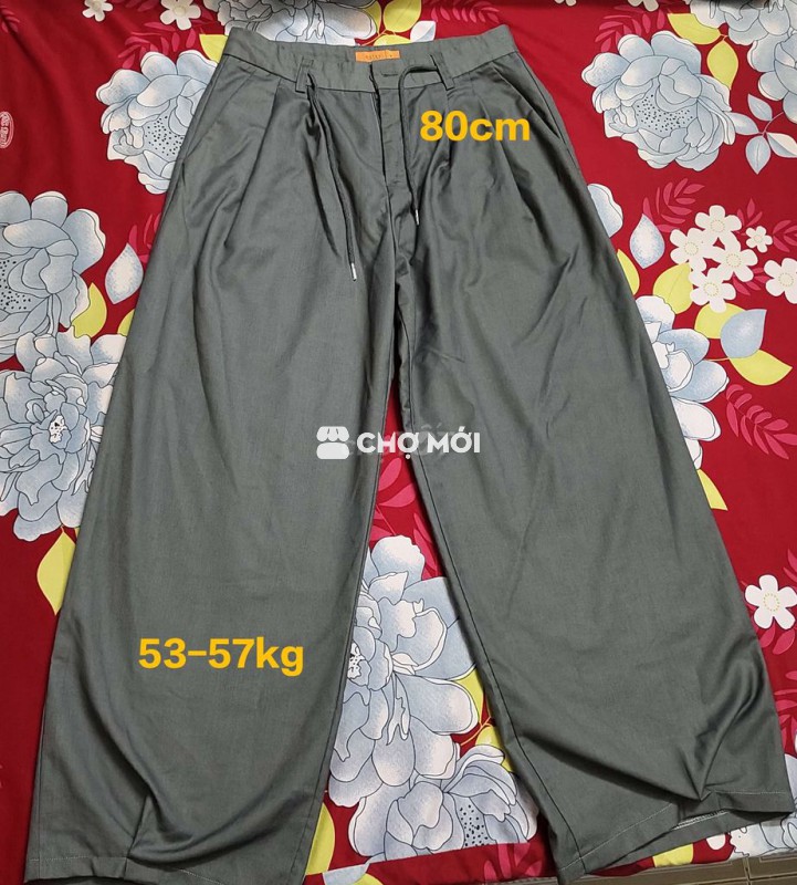 Quần tây khaki ống rộng size M 53-57kg