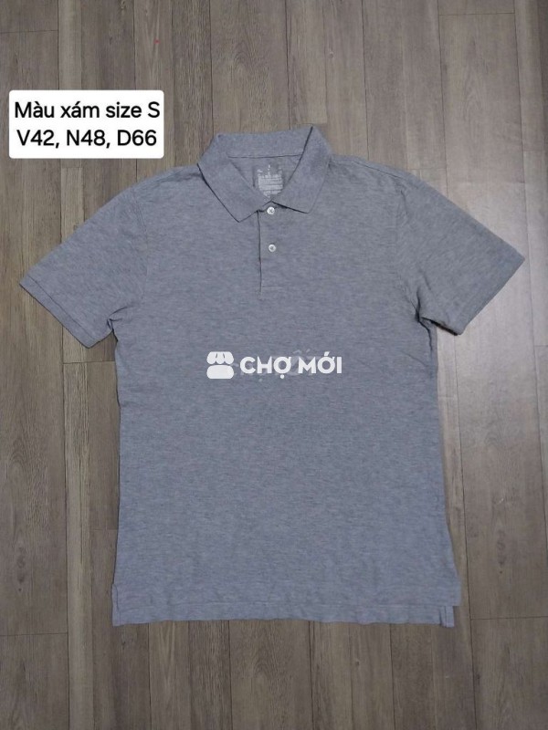 Polo xám hàng Japan. Size S âu