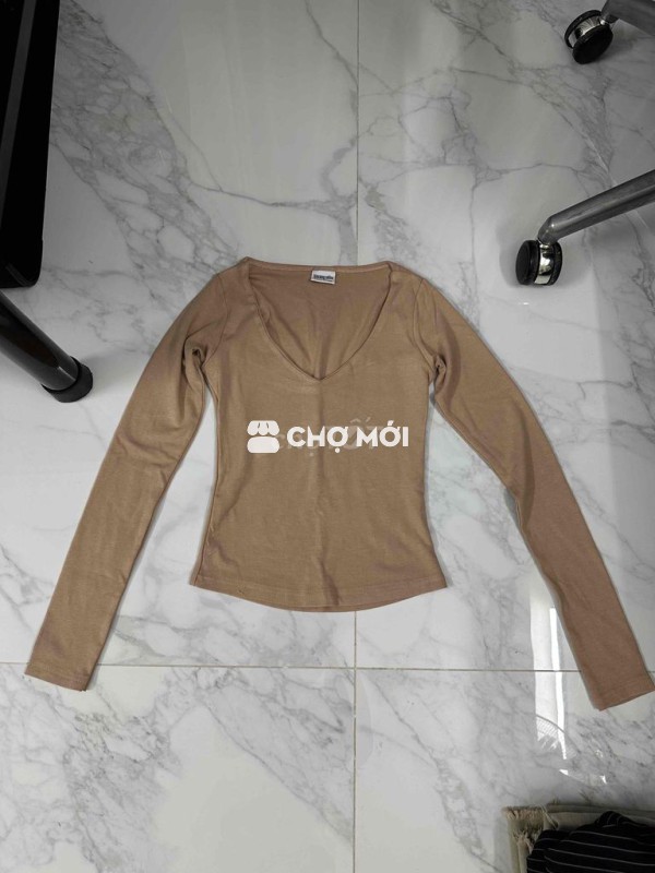 áo dài tay tim 2 lớp