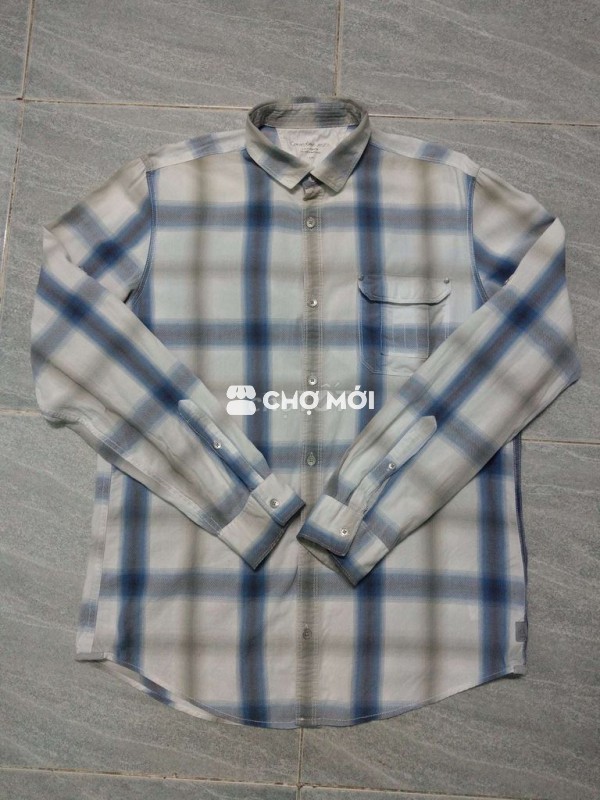 Áo sơmi tay dài Calvin Klein CKJ U.SVinCaro form M