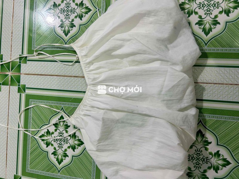 áo hai dây Secodee màu trắng size S (dưới 60kg)