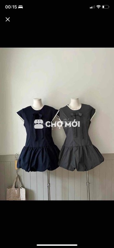 Váy bí ngô phối ren